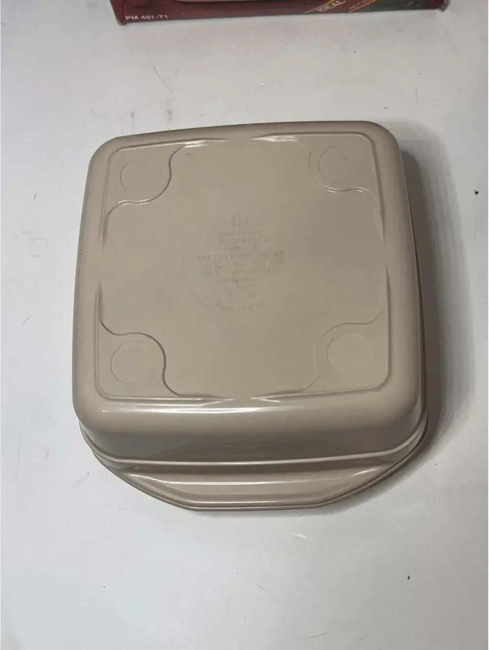 Anchor Hocking MicroWare Vtg Microwave 1 Qt Versatility Pan PM481 w Divided Lid